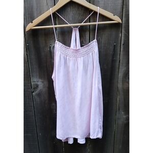 Pink With Arrow Smocked‎ Razor Back Tank Top XL1 15/17